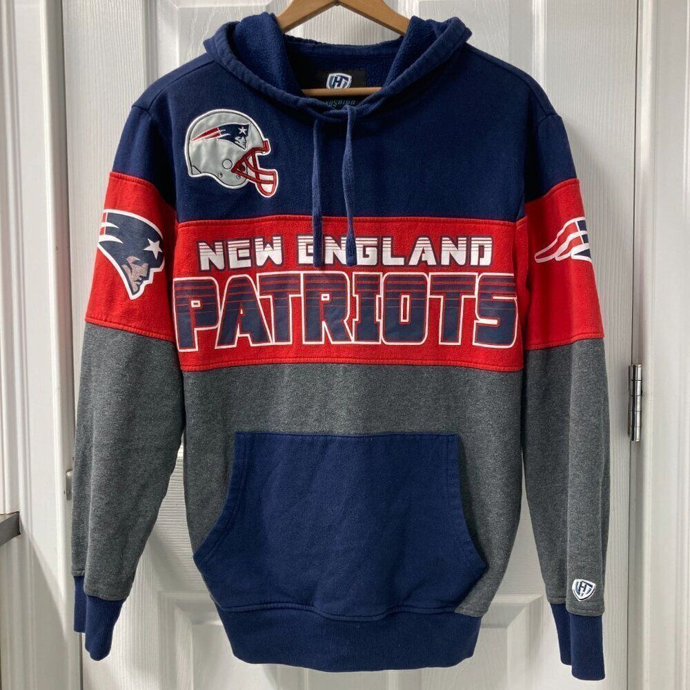 New England Patriots G-III Hands High Special Team Pullover Hoodie Size Medium